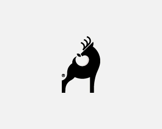 Deer and apple