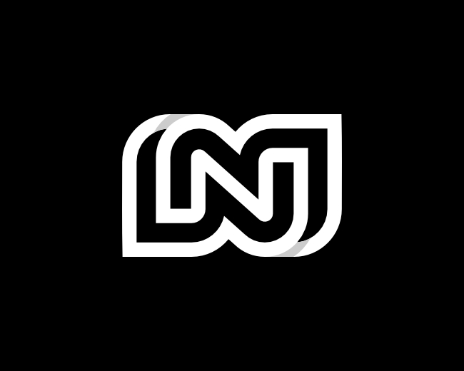 Letter N Multiline Logo