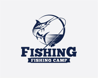 fishing logo badge