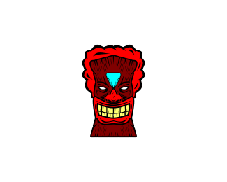 Clown tiki logo