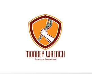 Monkey Wrench Plumbing Logo