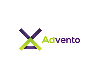 Advento in-game advertising logo design