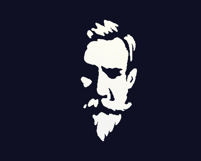 Bearded Man Vintage Logo