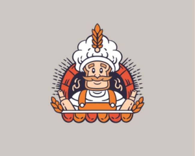 Fun Bakery Chef Logo