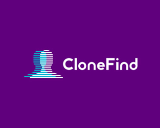 CloneFind, social app logo design