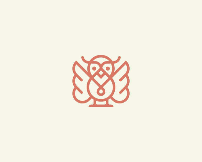 Minimalist Owl Logo