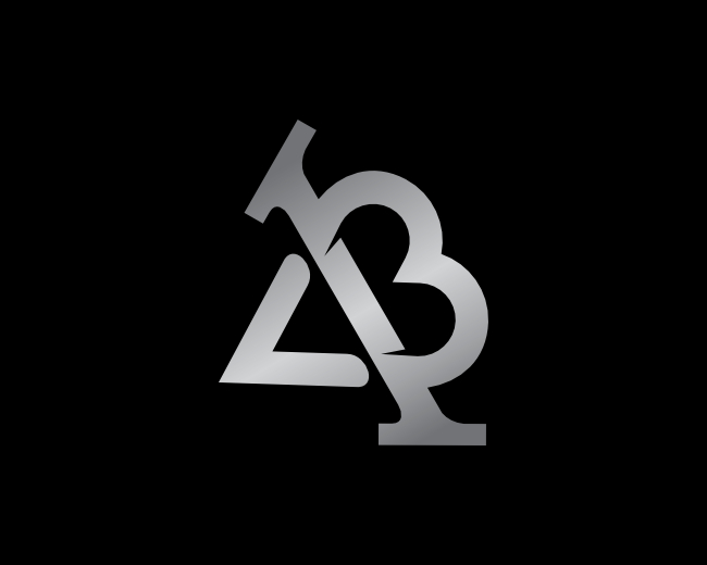 Letter B Love Logo