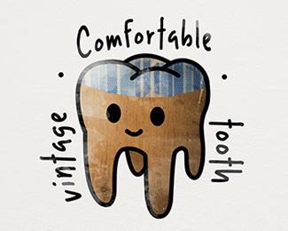 Comfortable tooth, style vintage!