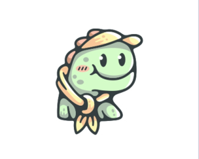 Cute Scout Dinosaur Logo