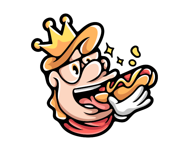 Friendly Hotdog King Logo