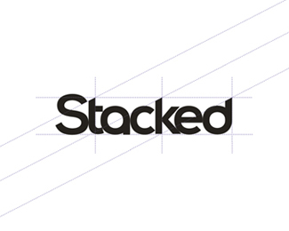 Stacked fitness / gym app logo design