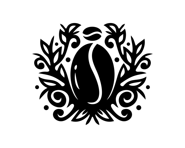 Coffee Bean Plant Logo