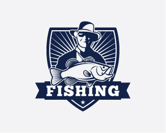 fishing logo badge