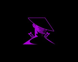 Neon samurai logo