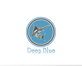 Deep Blue Seafood Restaurant Logo