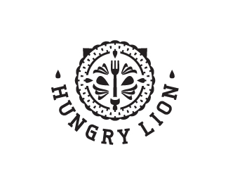 hungry lion