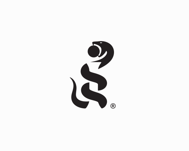 Letter i and snake